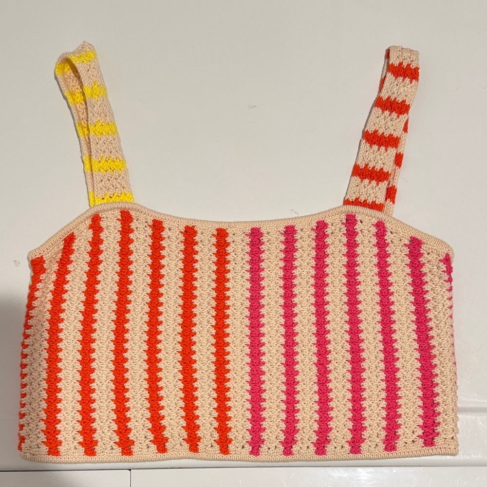 Striped Multicolor Crop Top